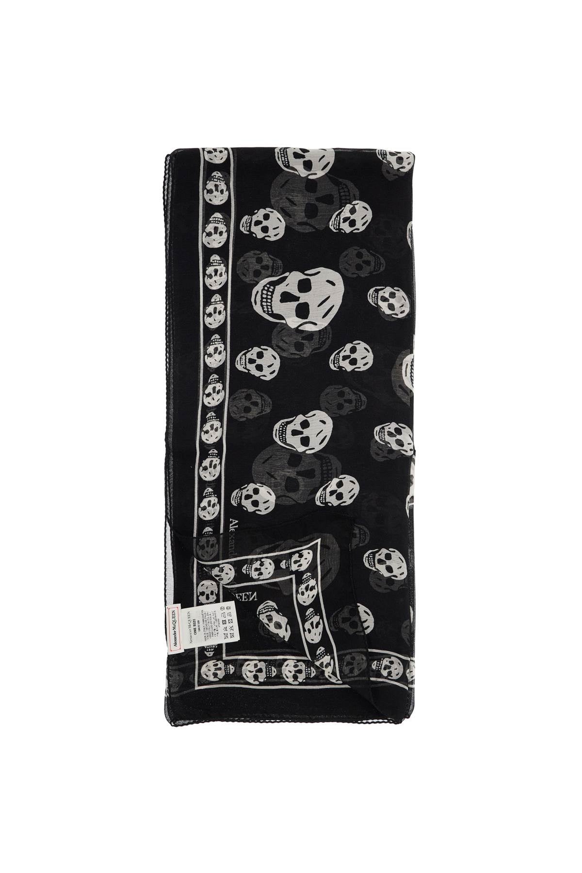 Alexander Mcqueen silk skull scarf Scarves Hats & Gloves Alexander Mcqueen