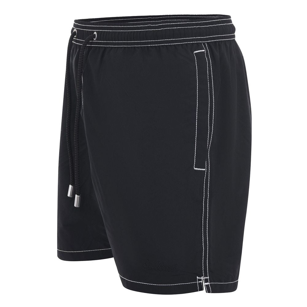 MC2 Saint Barth Black Polyester Men's Swim Boxer