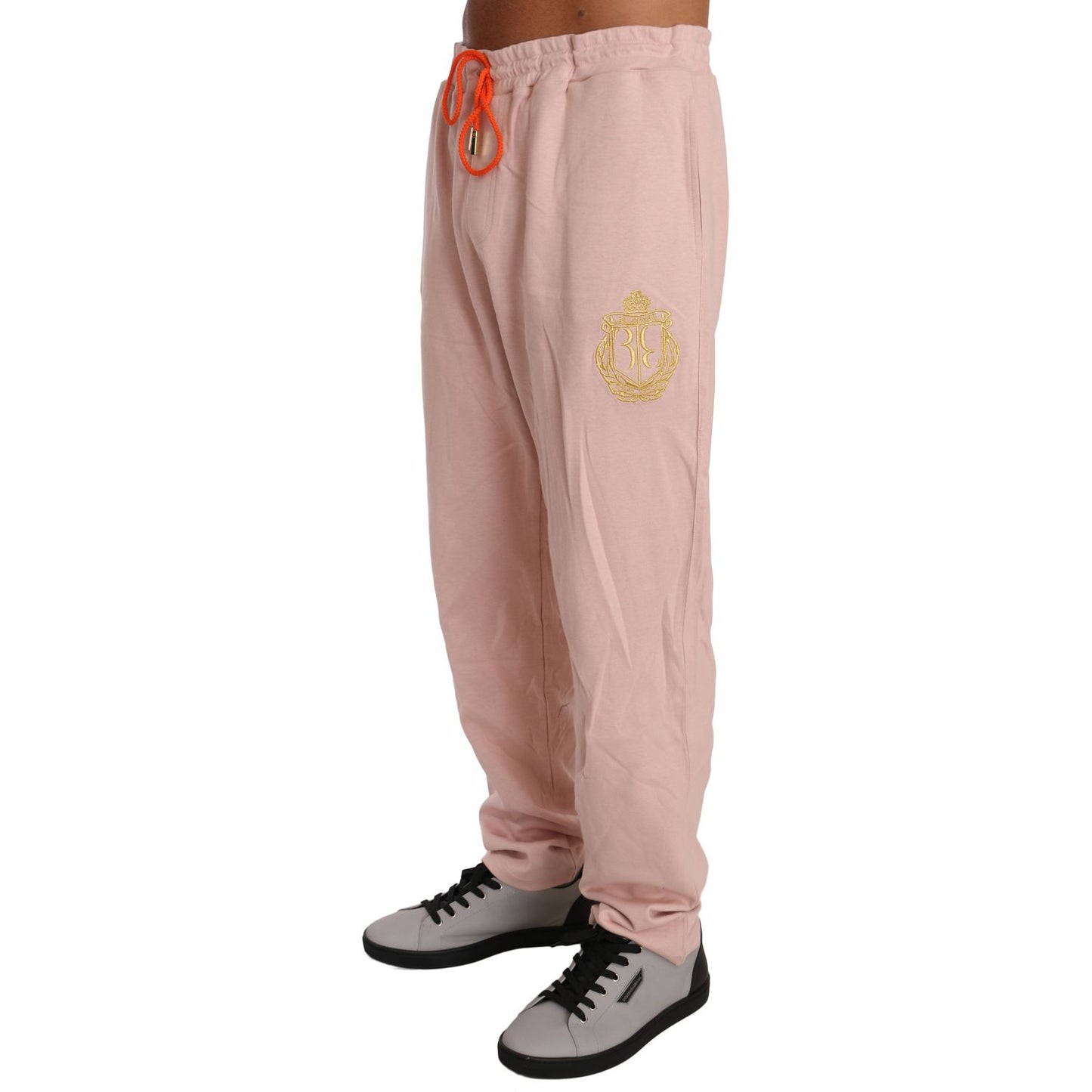 Billionaire Italian Couture Elegant Pink Cotton Sweatsuit Luxury Comfort Billionaire Italian Couture