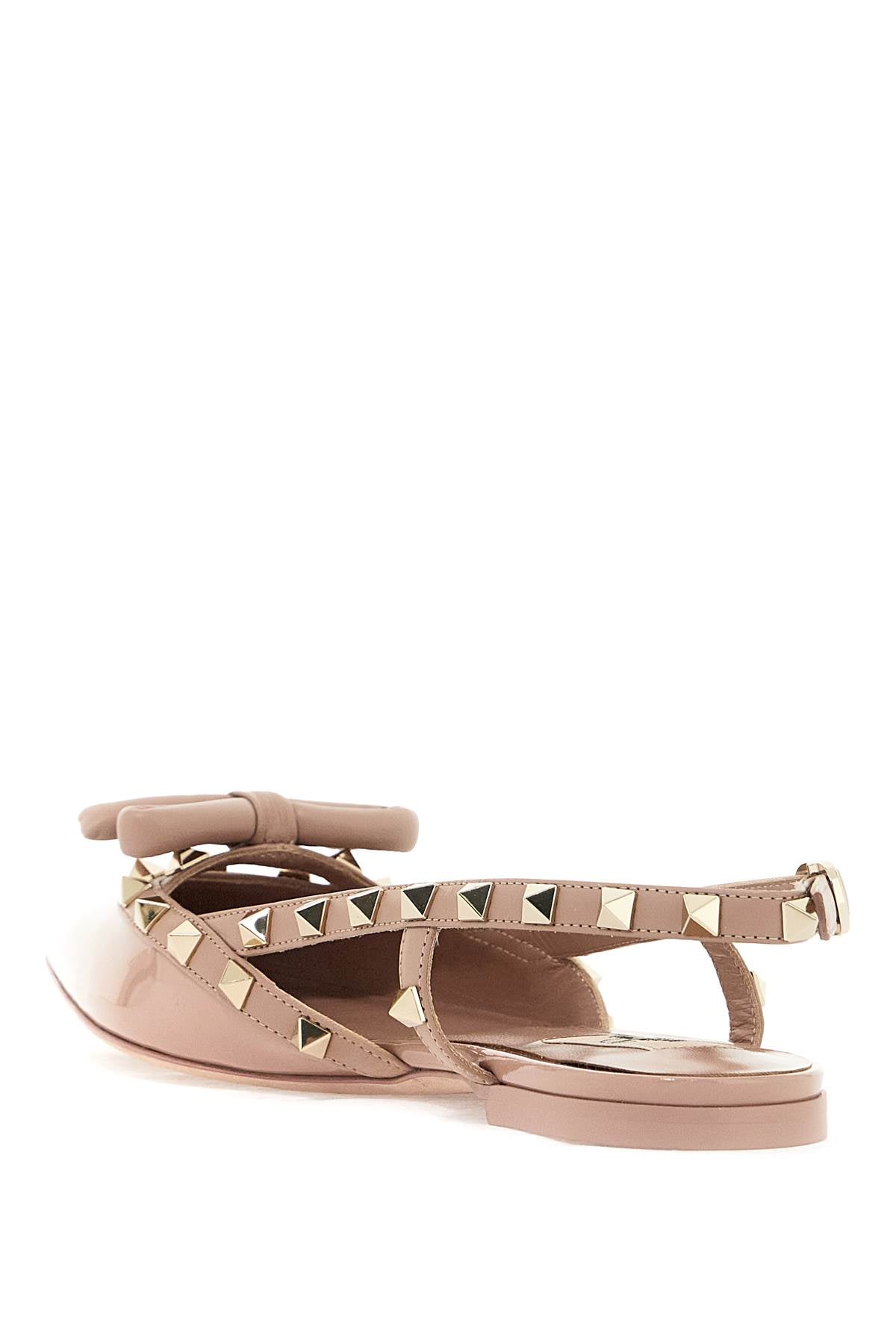 Valentino Garavani rockstud bow slingback baller Flat Shoes Valentino Garavani