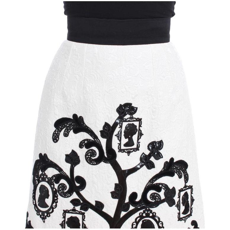 Dolce & Gabbana Elegant Floral Brocade High-Waist Skirt Dolce & Gabbana