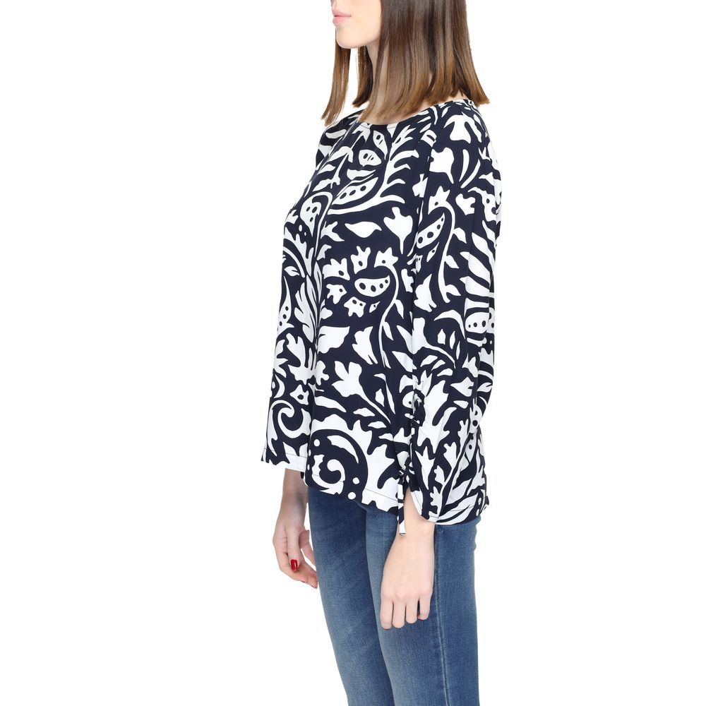 Street One Blue Viscose Blouse 1728,34 | XXS,71956299936,Blouses - Shirts - Clothing,Blue,Clothing,New with tags,Shirts - Clothing,Street One,Women
