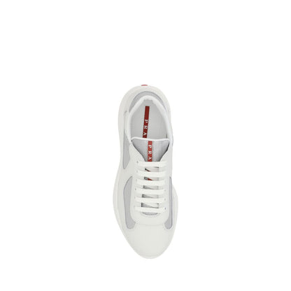 Prada White Polyamide Low Top Sneakers