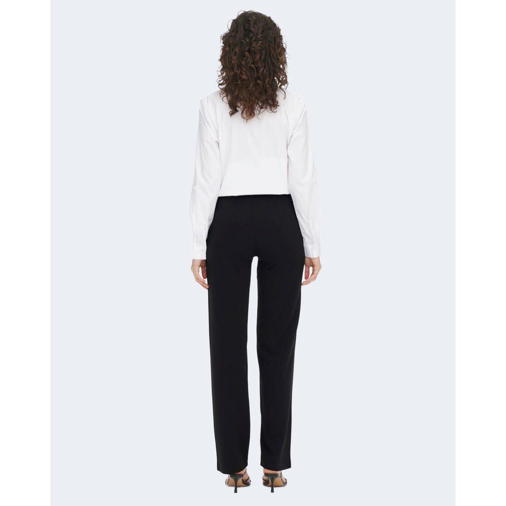 Jacqueline De Yong Black Elastane Jeans & Pant Jacqueline De Yong