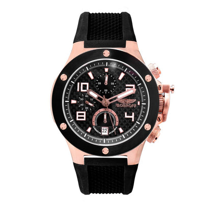 Bobroff Black Rubber Sport Watch Bobroff