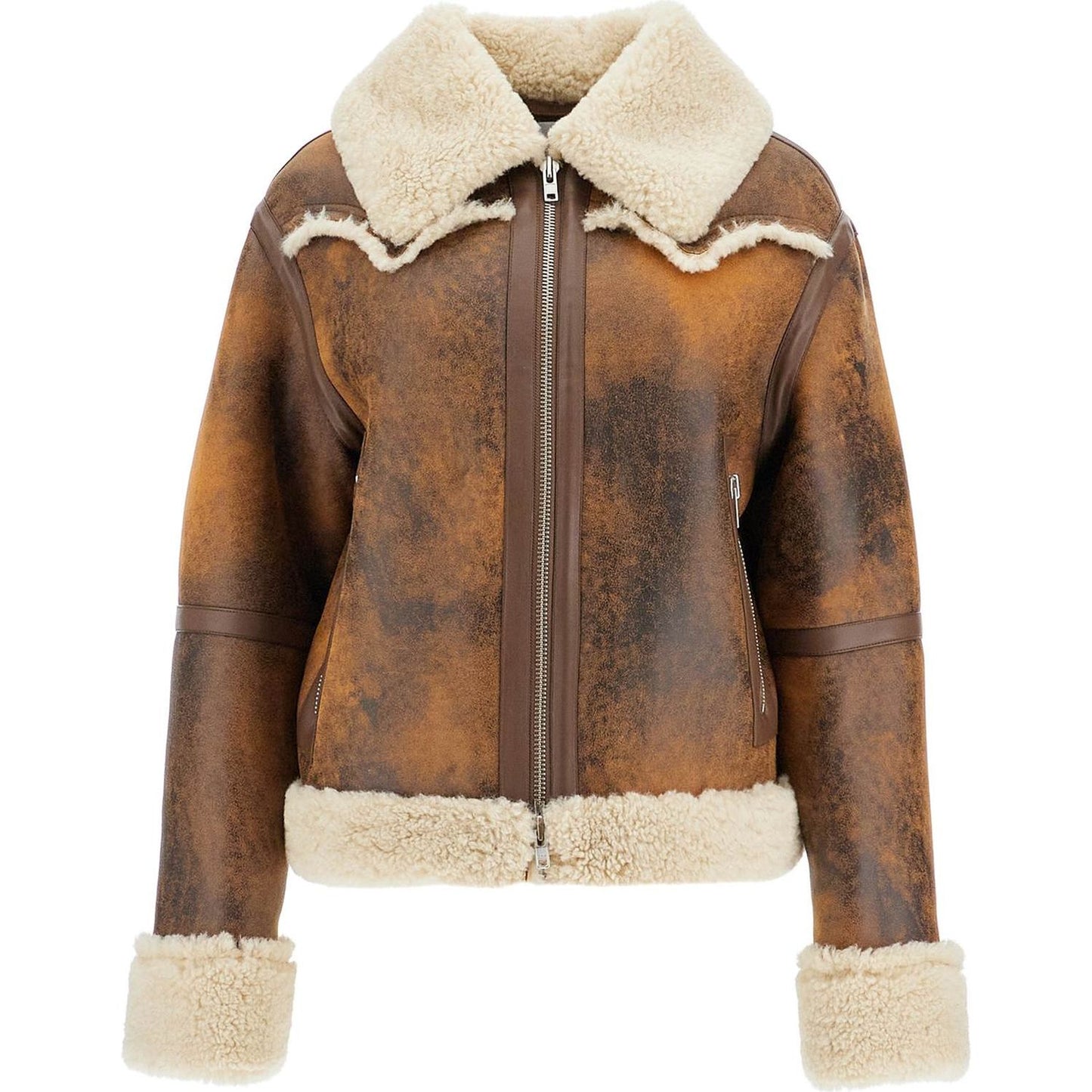 Stand Studio lessie faux shearling jacket