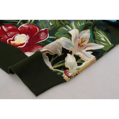 Dolce & Gabbana Jungle Wool Silk Pullover Logo Sweater