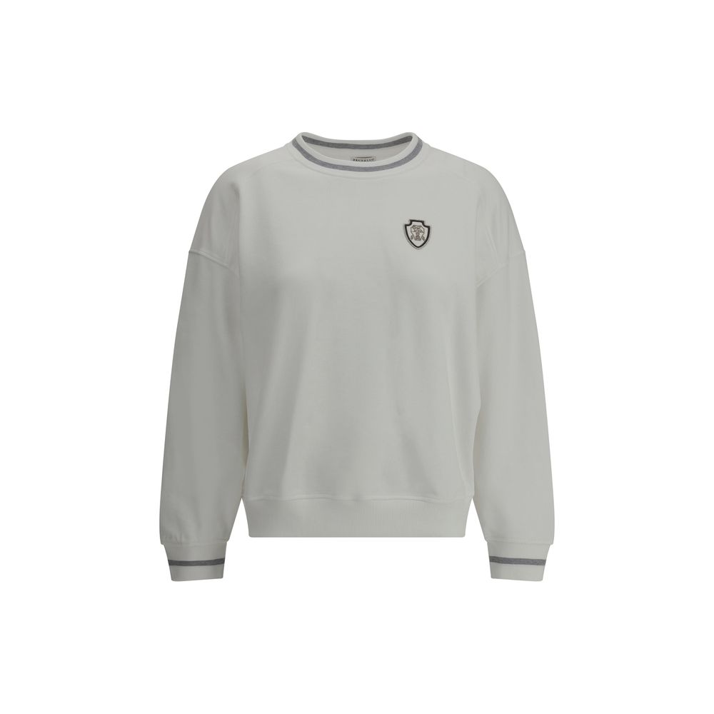 Brunello Cucinelli Sweatshirt with logo's patch Brunello Cucinelli