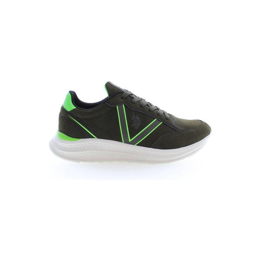 U.S. POLO ASSN. Green Polyester Men Sneaker U.S. POLO ASSN.