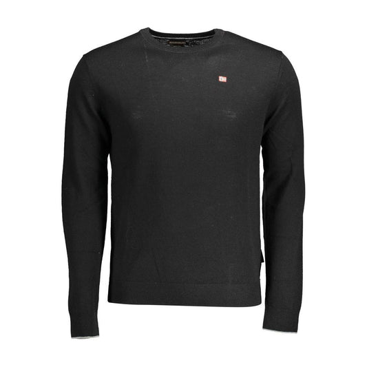 Napapijri Black Wool Men Sweater Napapijri