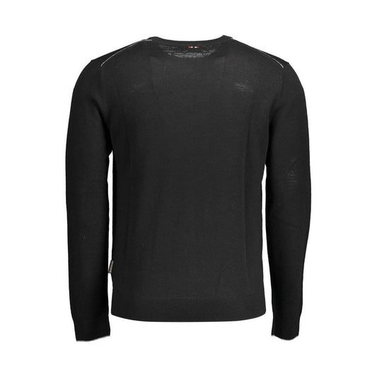 Napapijri Black Wool Men Sweater Napapijri