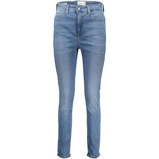 Calvin Klein Light Blue Cotton Women Jeans Calvin Klein