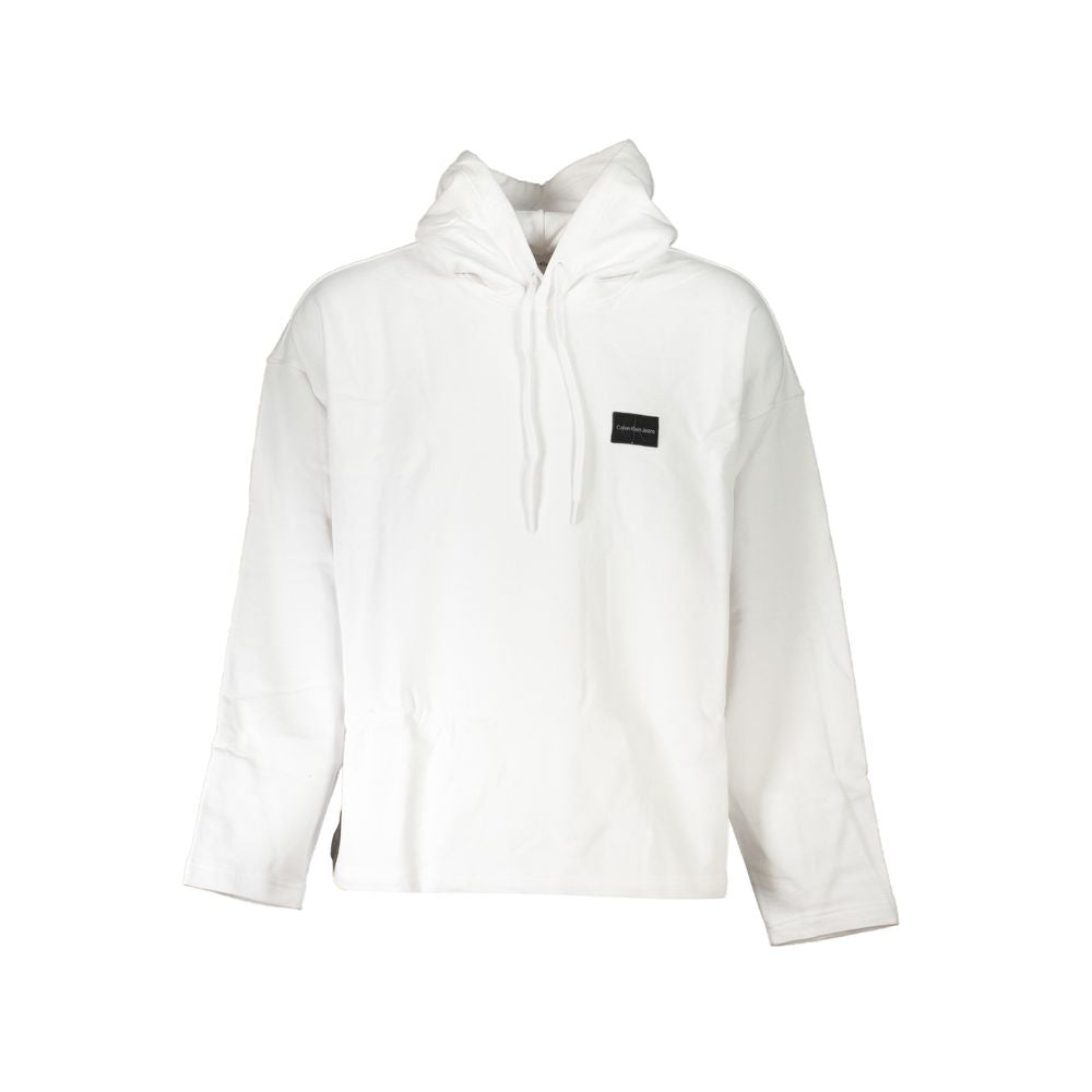 Calvin Klein Eco-Chic White Hooded Sweatshirt Calvin Klein