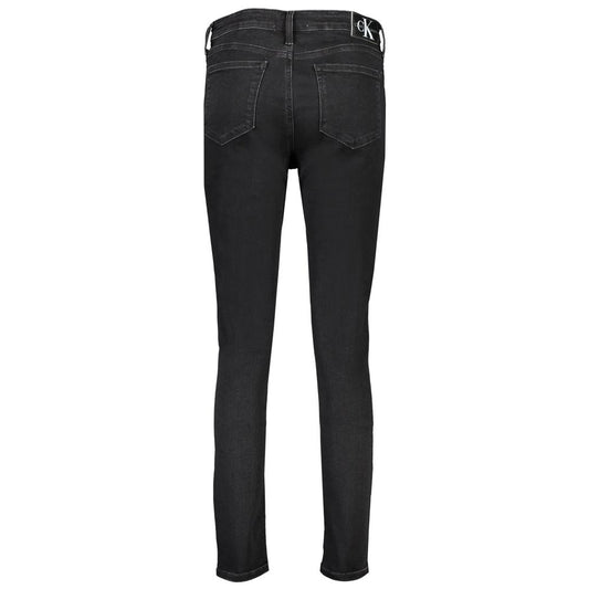 Calvin Klein Black Cotton Jeans & Pant