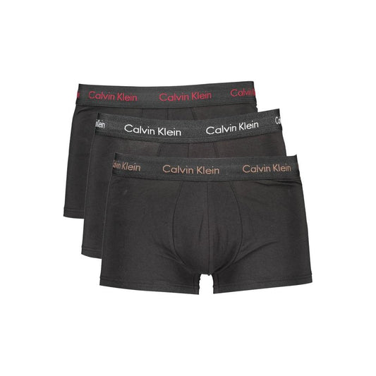 Calvin Klein Black Cotton Men Underwear Trunk Pack Calvin Klein