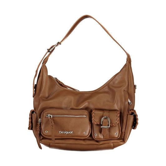 Desigual Brown Polyethylene Handbag Desigual