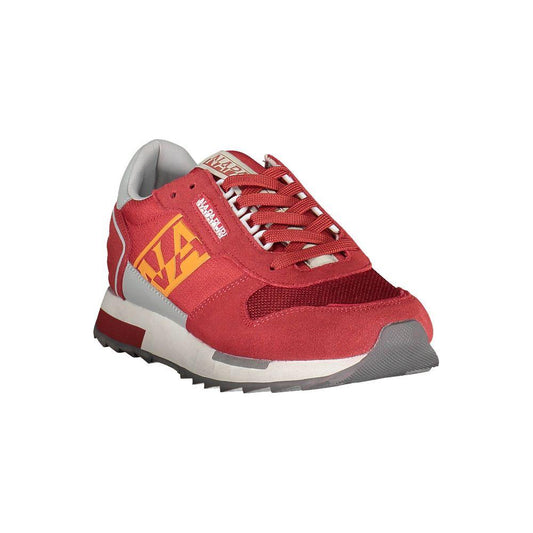 Napapijri Red Polyester Men Sneaker Napapijri