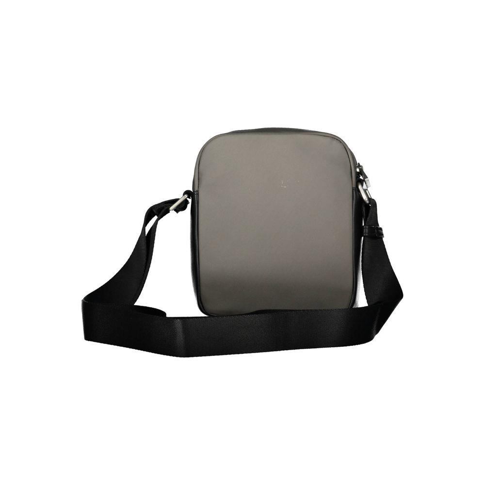 Front view with bag zipped and handles upright.