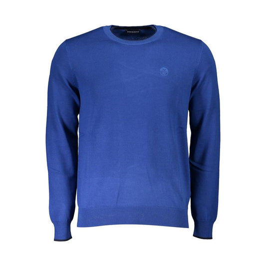 North Sails Blue Cotton Men Sweater North Sails