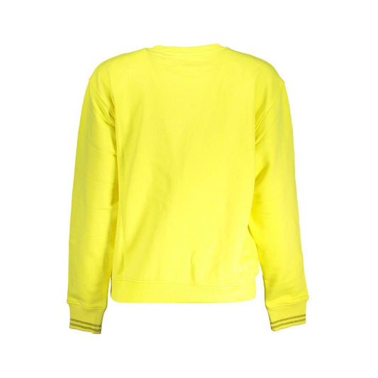 Desigual Yellow Cotton Women Sweater Desigual