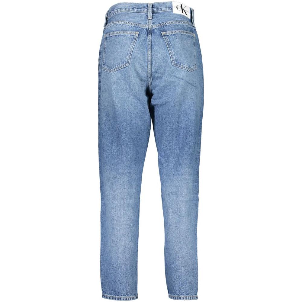 Calvin Klein Light Blue Cotton Jeans & Pant Calvin Klein