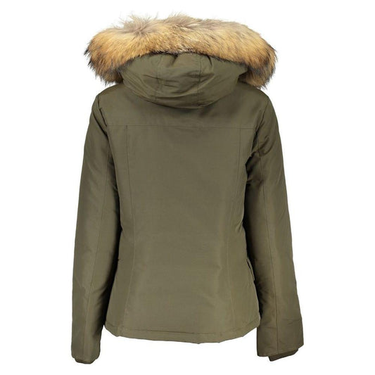 Woolrich Green Cotton Jackets & Coat Woolrich