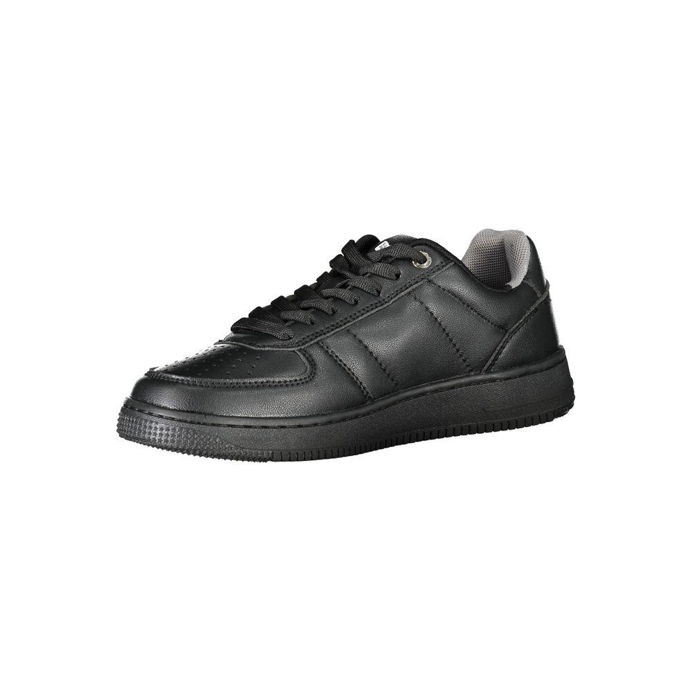 Gas Black Polyester Sneaker Gas