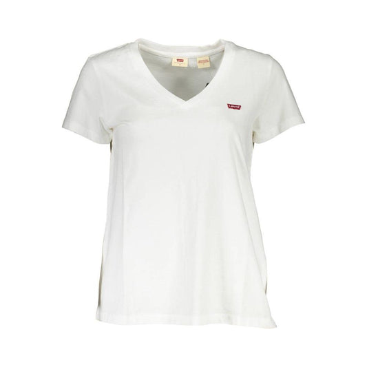 Levi's White Cotton Women T-Shirt Levi's