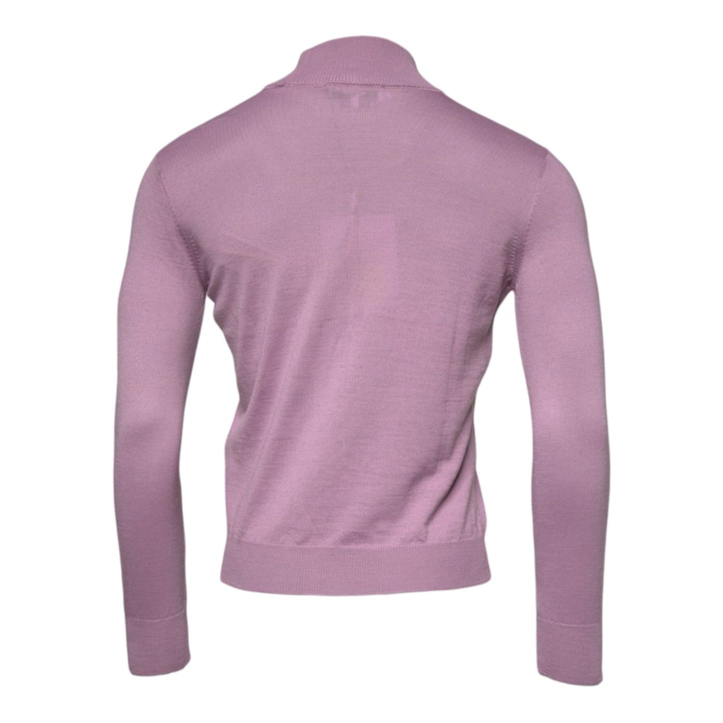 MSGM Purple Wool Knit Turtle Neck Long Sleeve Pullover Sweater MSGM