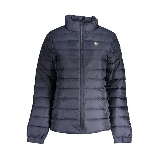 North Sails Blue Polyester Women Jacket North Sails