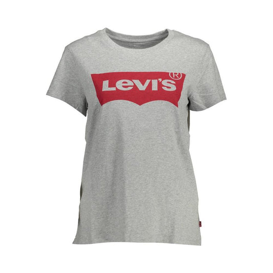 Levi's Gray Cotton Women T-Shirt Levi's