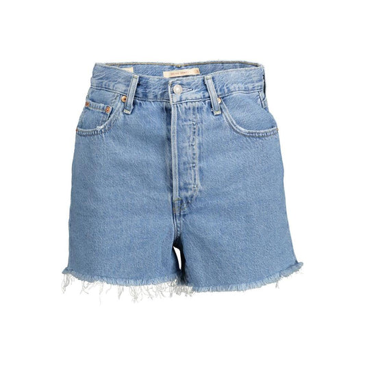 Levi's Light Blue Cotton Women Shorts Levi's