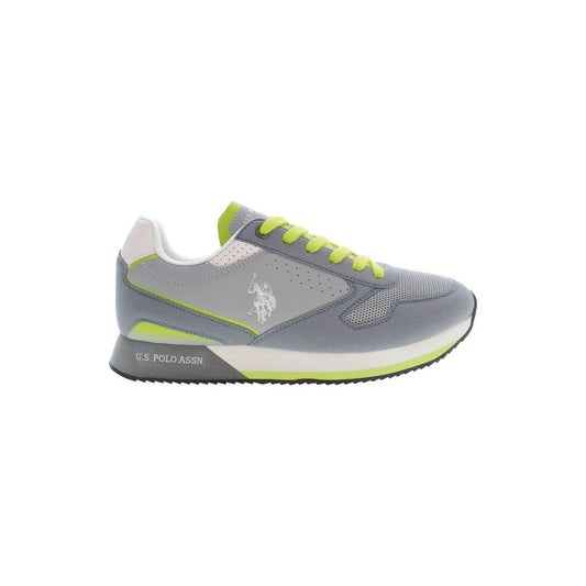 U.S. POLO ASSN. Gray Polyester Men Sneaker U.S. POLO ASSN.