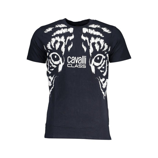 Cavalli Class Blue Cotton T-Shirt