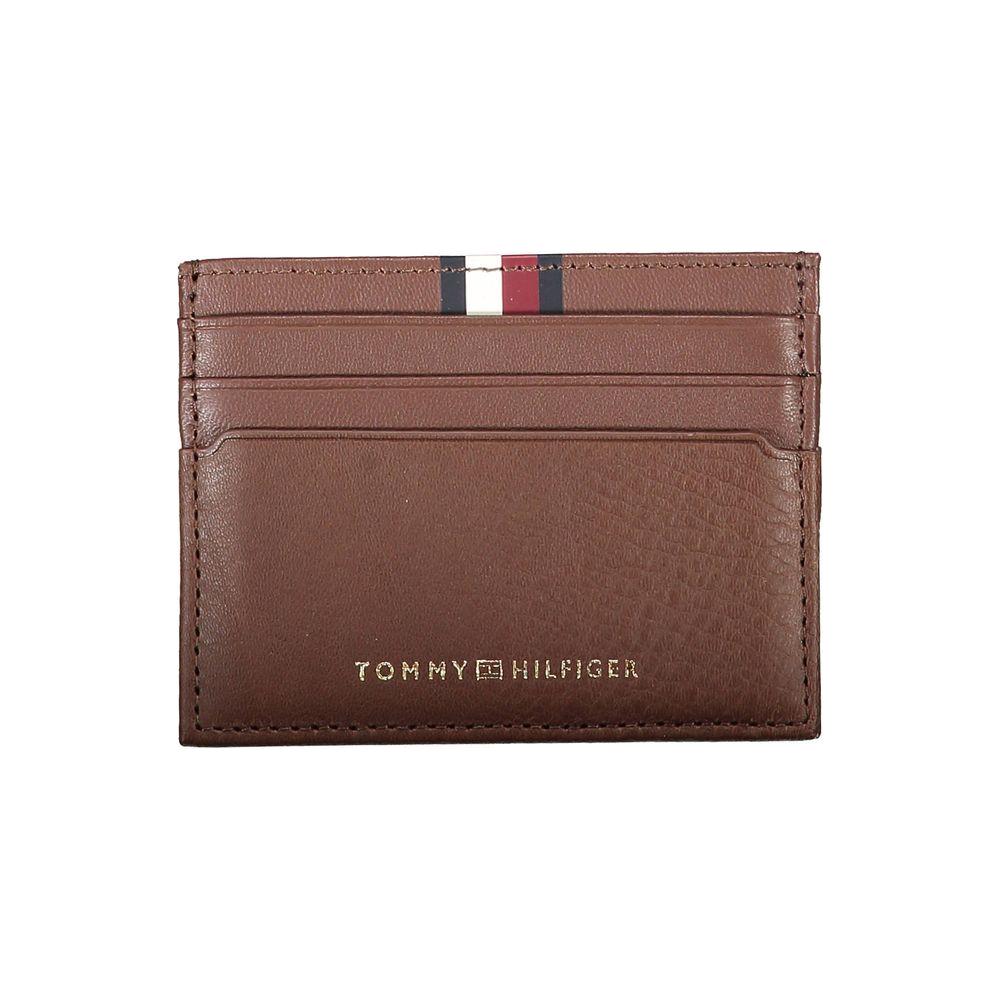 Tommy Hilfiger Brown Leather Men Wallet Tommy Hilfiger