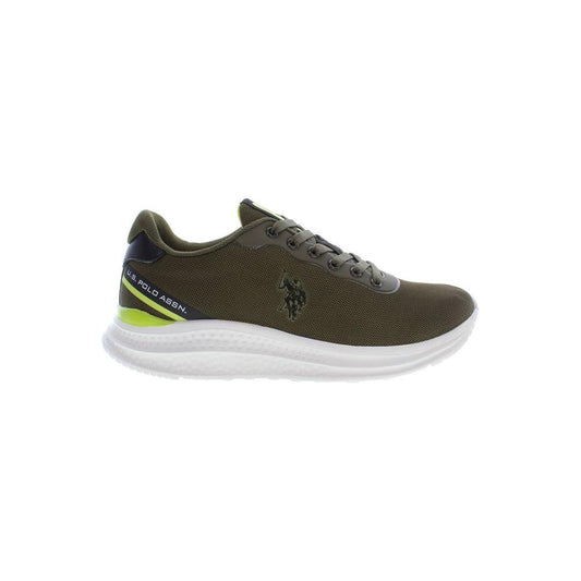 U.S. POLO ASSN. Green Polyester Men Sneaker U.S. POLO ASSN.