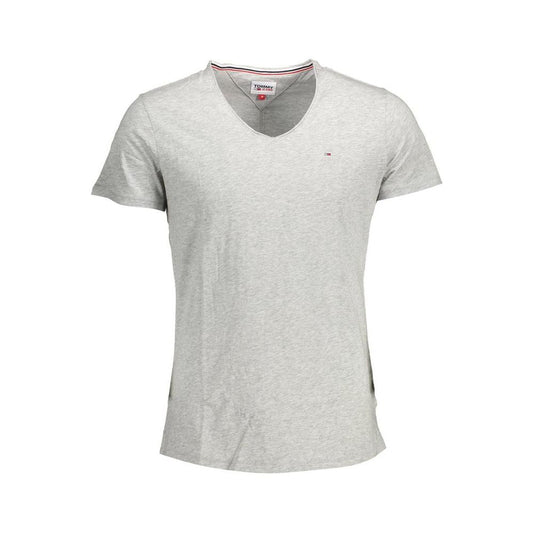 Tommy Hilfiger Gray Polyester Men T-Shirt Tommy Hilfiger