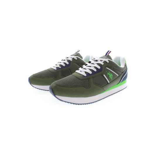 U.S. POLO ASSN. Green Polyester Men Sneaker