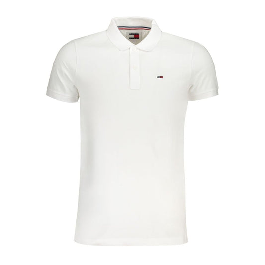 Tommy Hilfiger White Cotton Polo Shirt Tommy Hilfiger