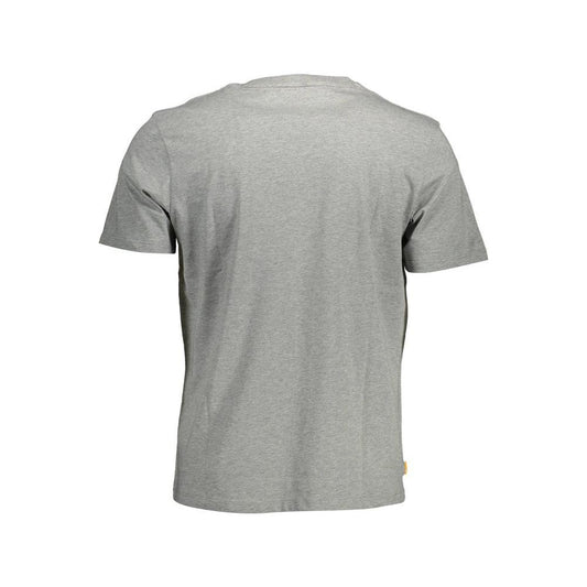 Timberland Gray Cotton Men T-Shirt Timberland