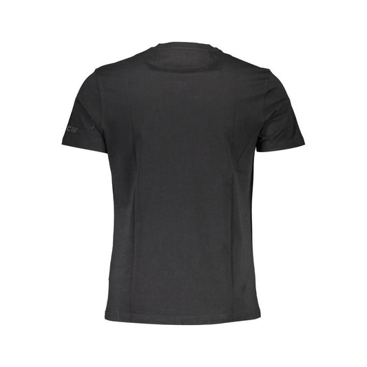 La Martina Black Cotton Men T-Shirt La Martina