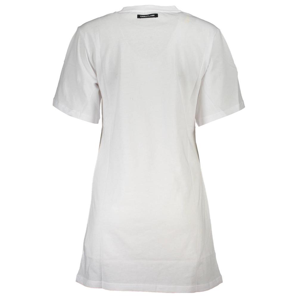 Cavalli Class White Cotton Women T-Shirt Cavalli Class