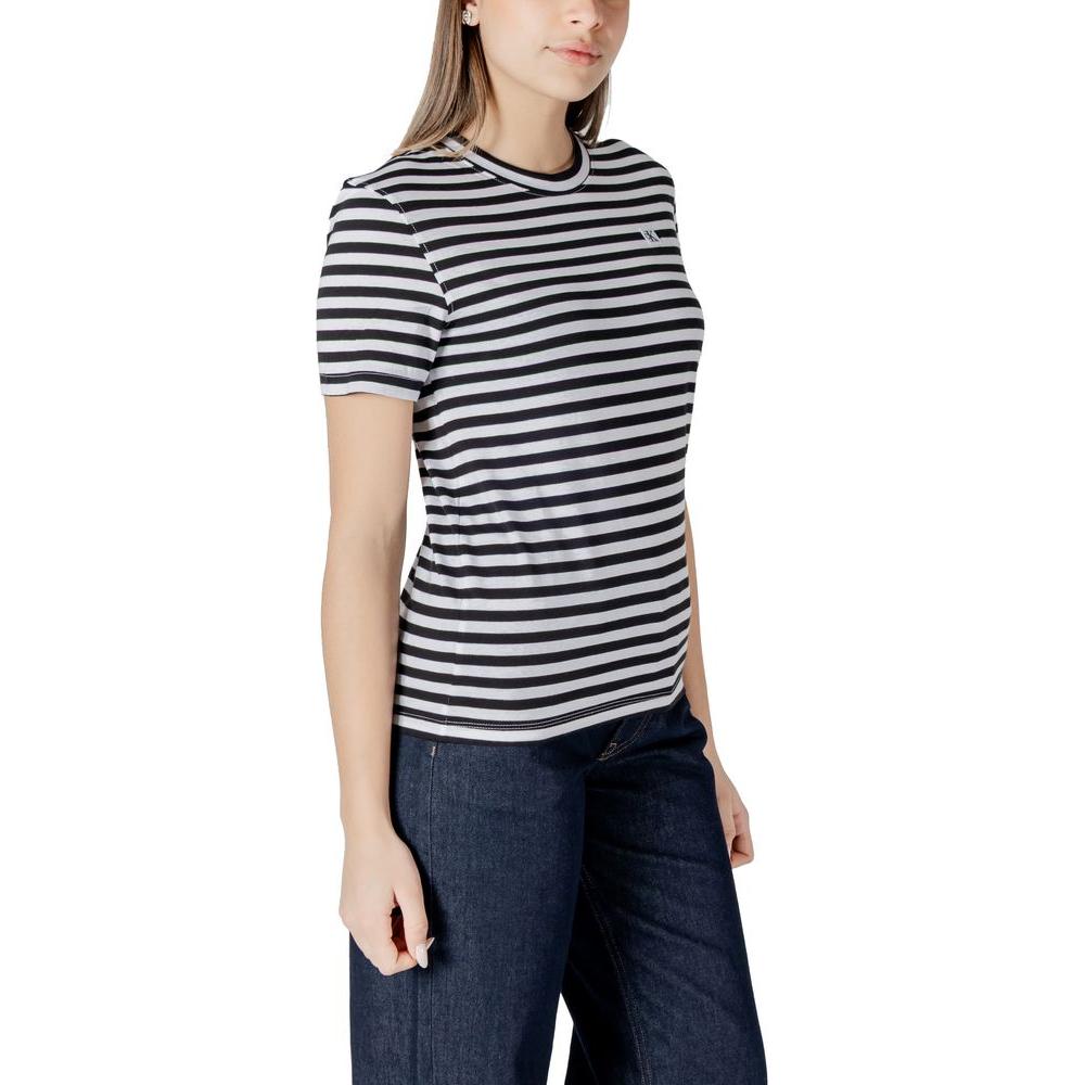 Calvin Klein Jeans Black And White Organic Cotton Tops & T-Shirt Calvin Klein Jeans