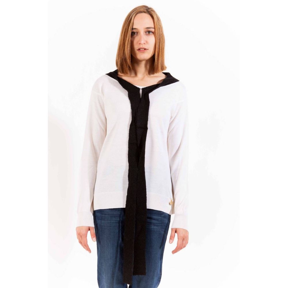 Love Moschino White Wool Women Sweater Love Moschino