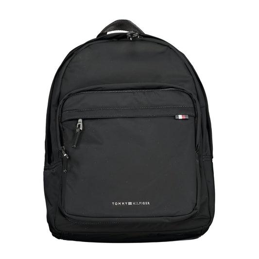 Tommy Hilfiger Black Polyester Backpack Tommy Hilfiger