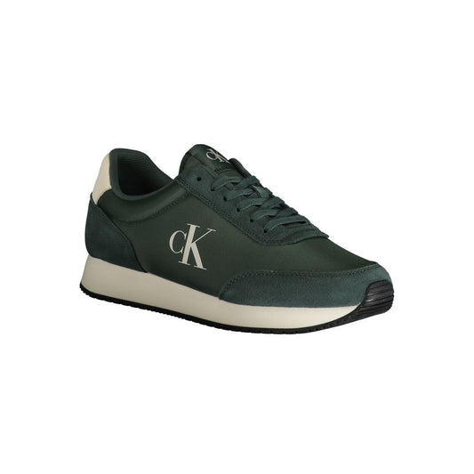 Calvin Klein Green Polyester Men Sneaker Calvin Klein