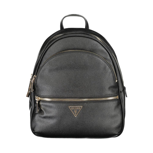 Guess Jeans Black Polyethylene Backpack Guess Jeans