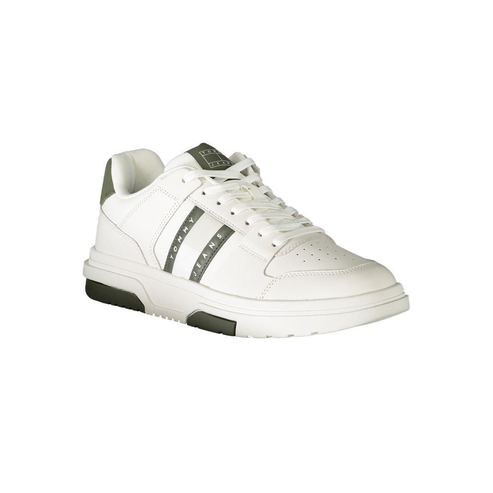 Tommy Hilfiger White Polyethylene Men Sneaker Tommy Hilfiger