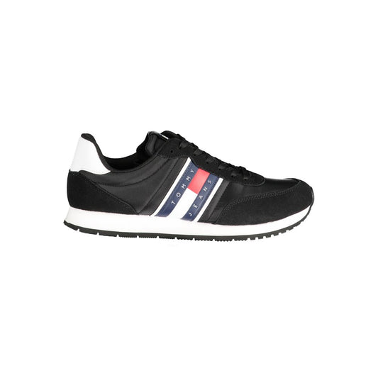 Tommy Hilfiger Black Polyester Sneaker Tommy Hilfiger