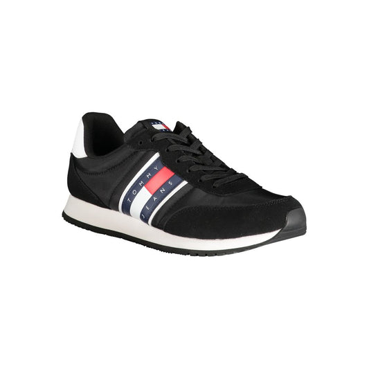 Tommy Hilfiger Black Polyester Sneaker Tommy Hilfiger